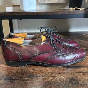Mario de Gerard burgundy oxfords size 9.5
